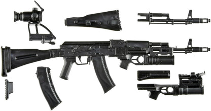 TOMYTEC Little Armory 1/12 AK74M and GP25 Type Unpainted Model Kit