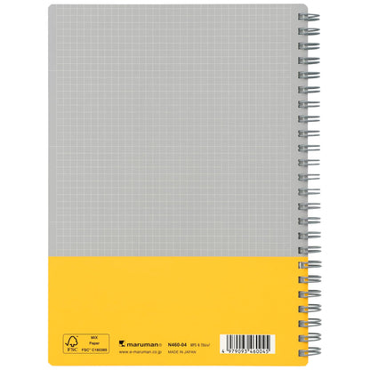 Maruman Utoka A5 4mm Graph Paper Notebook in Yellow