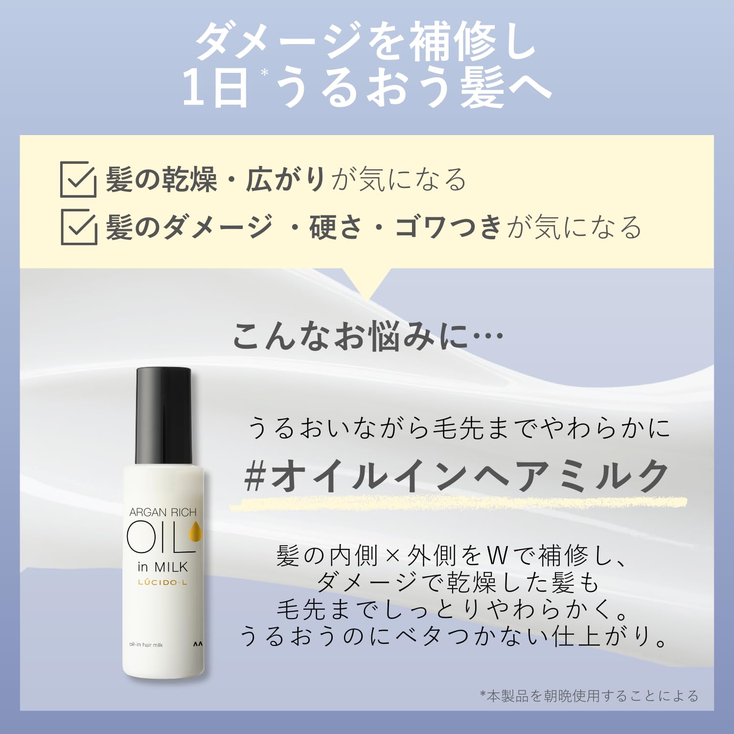 LUCIDO-L Oil-In Hair Milk Leave-In Treatment 115g