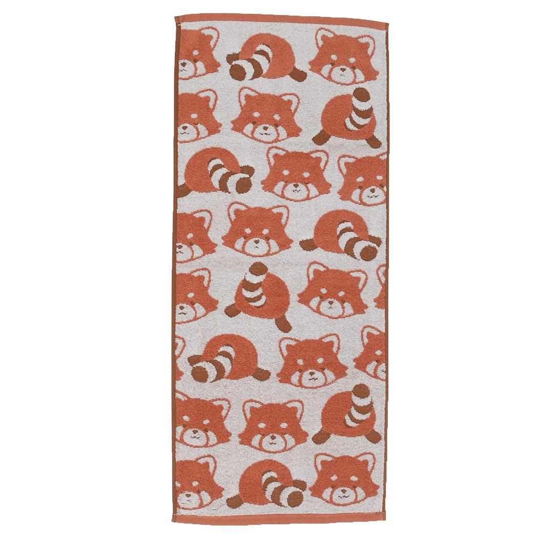 Hayashi Animal Face Towel Red Panda 34x80cm for Daily Use