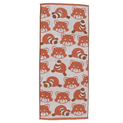 Hayashi Animal Face Towel Red Panda 34x80cm for Daily Use