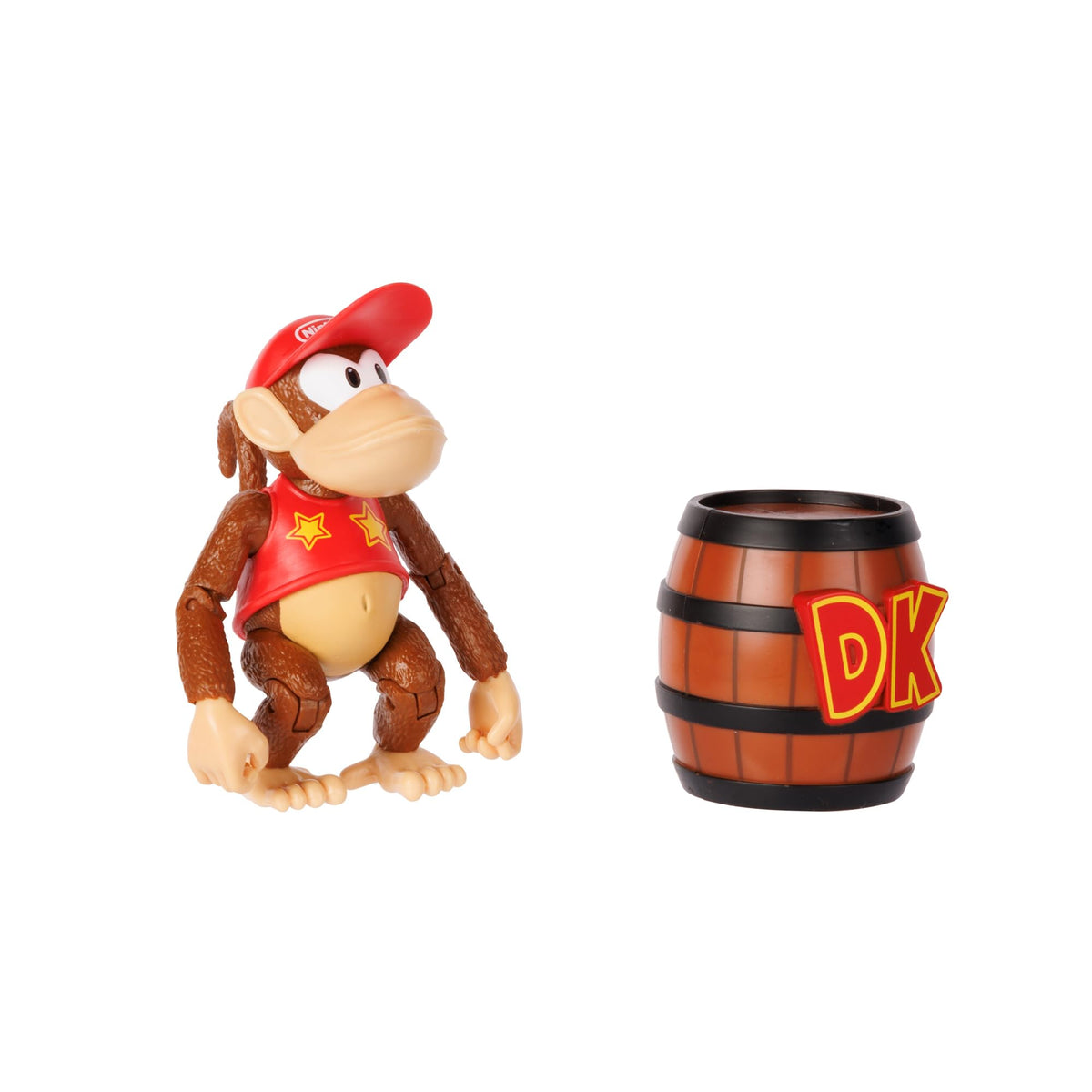 Sanei Super Mario Figure Collection Plus Diddy Kong with DK Barrel