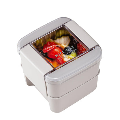 Lustroware Bento Box 680ml Square Easy Care Dishwasher Safe