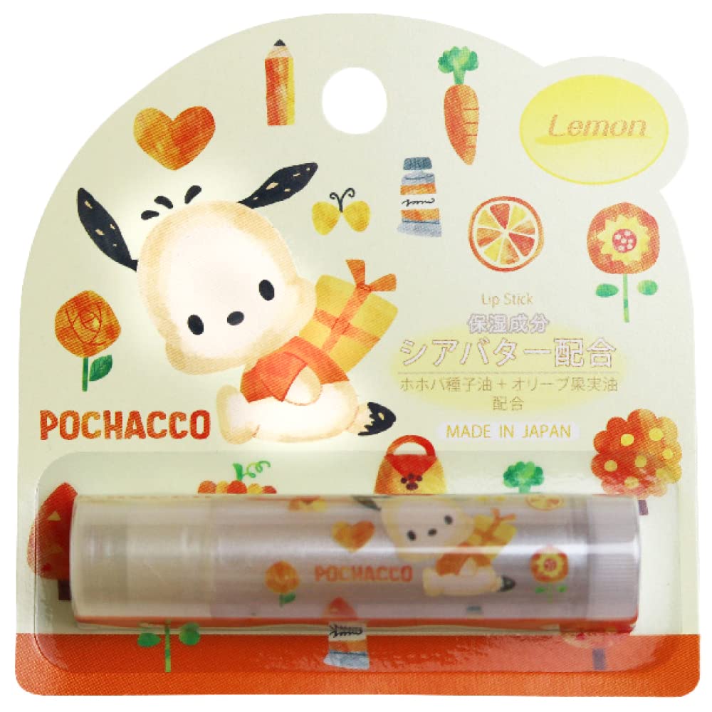 Santan Pochacco Lip Balm Lemon Scent 2g Moisturizing and Cute