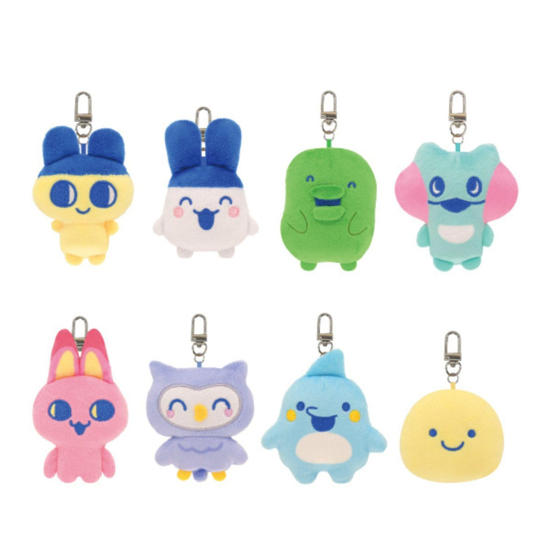 Bandai Namco Nui Tamagotchi Mini Plush Mascot 8-Pack Collectible Set