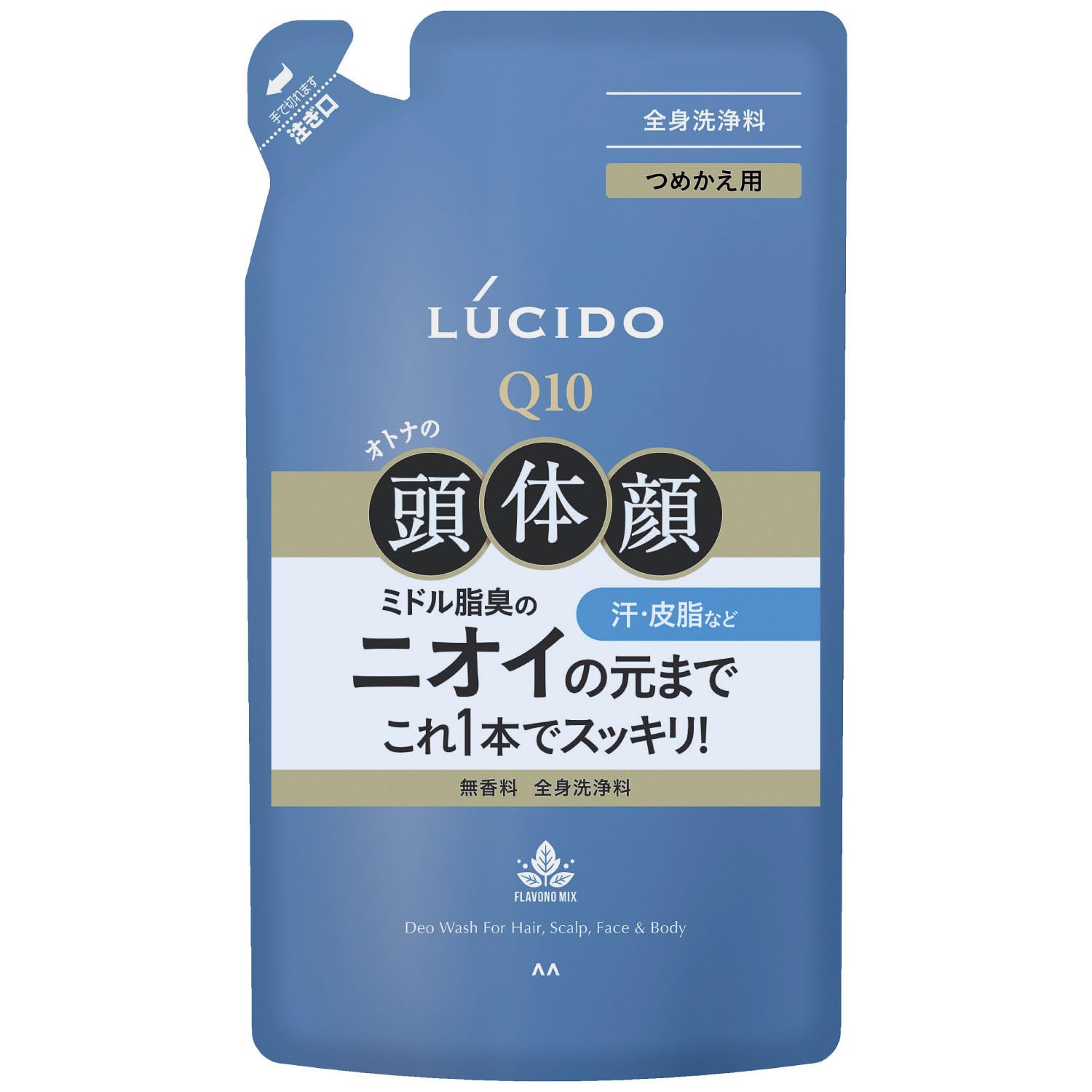 LUCIDO Body Deo Wash Refill 380ml - Gentle Cleansing Foam