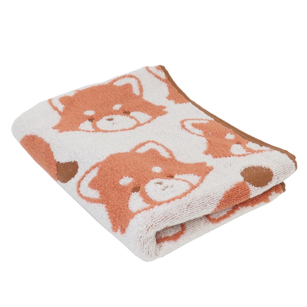 Hayashi Animal Face Towel Red Panda 34x80cm for Daily Use