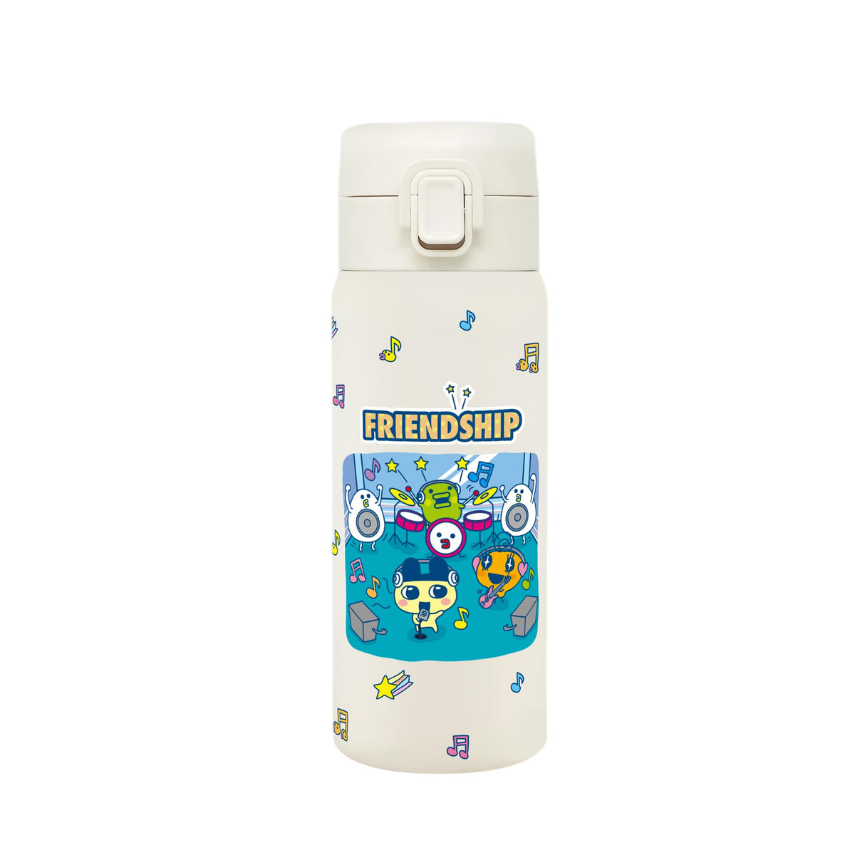Toa Stainless Steel Vacuum Insulated Water Bottle 350ml with One-Push Lid