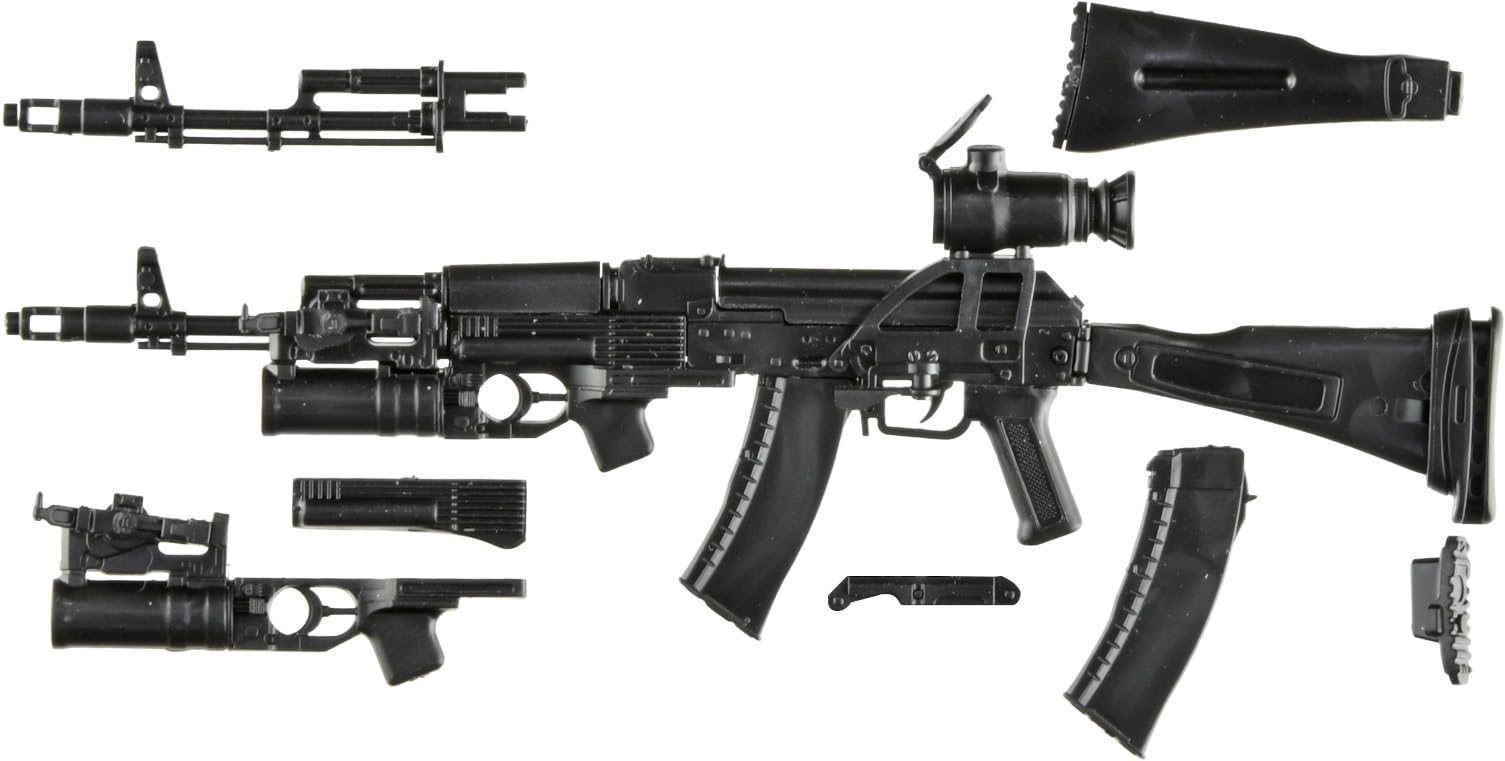 TOMYTEC Little Armory 1/12 AK74M and GP25 Type Unpainted Model Kit