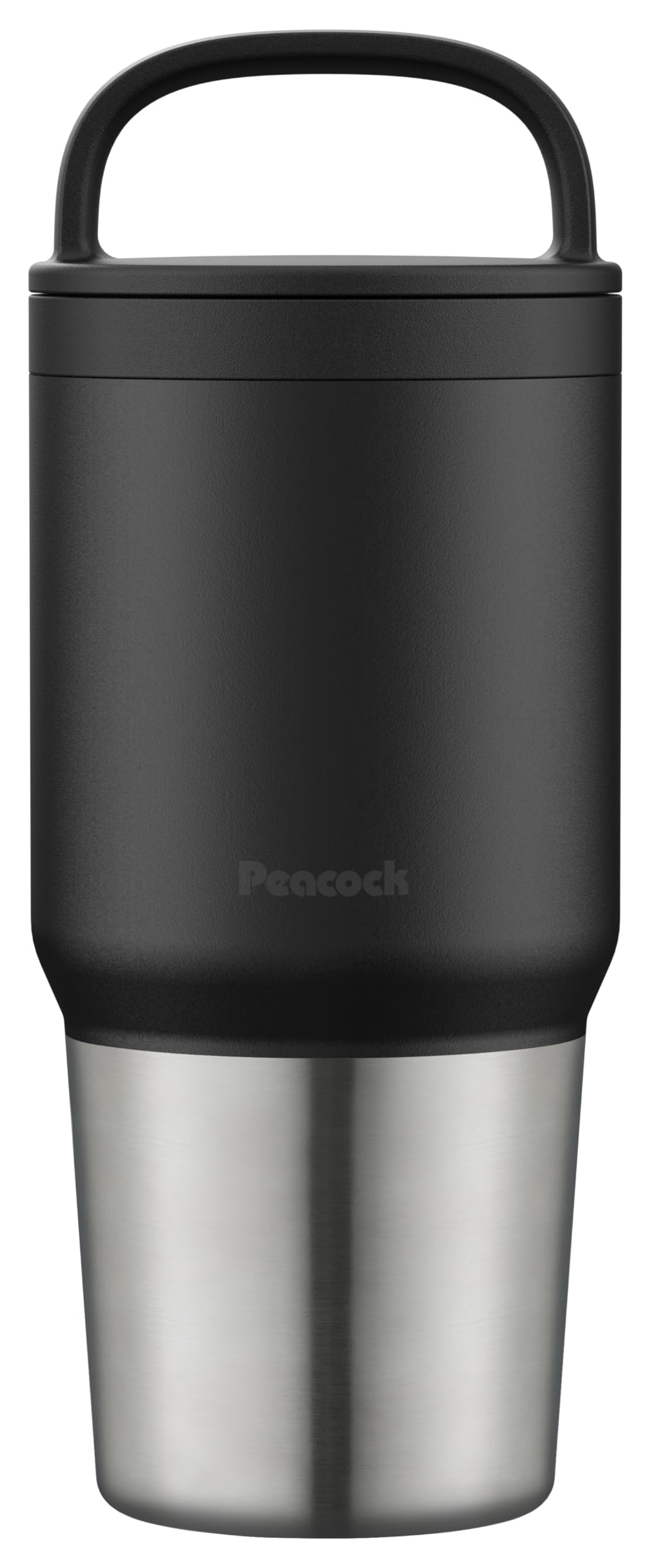 Peacock Stainless Steel Water Bottle 600ml with Handle and Dishwasher Safe
