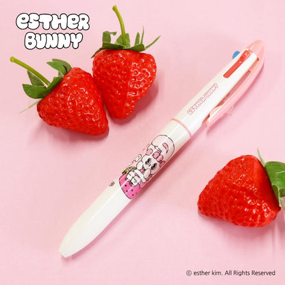 Epoch Chemical Multi-Color Pen Estabunny 3 Colors Pink