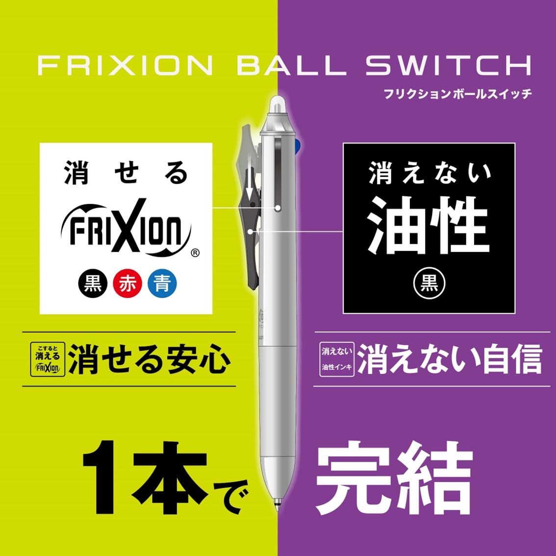 PILOT Friction Ball Switch Pen Set with Erasable and Permanent Inks