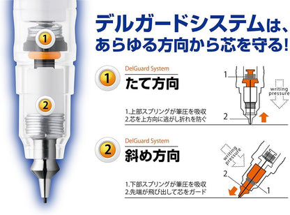 ZEBRA DelGuard Mechanical Pencil 0.7mm White