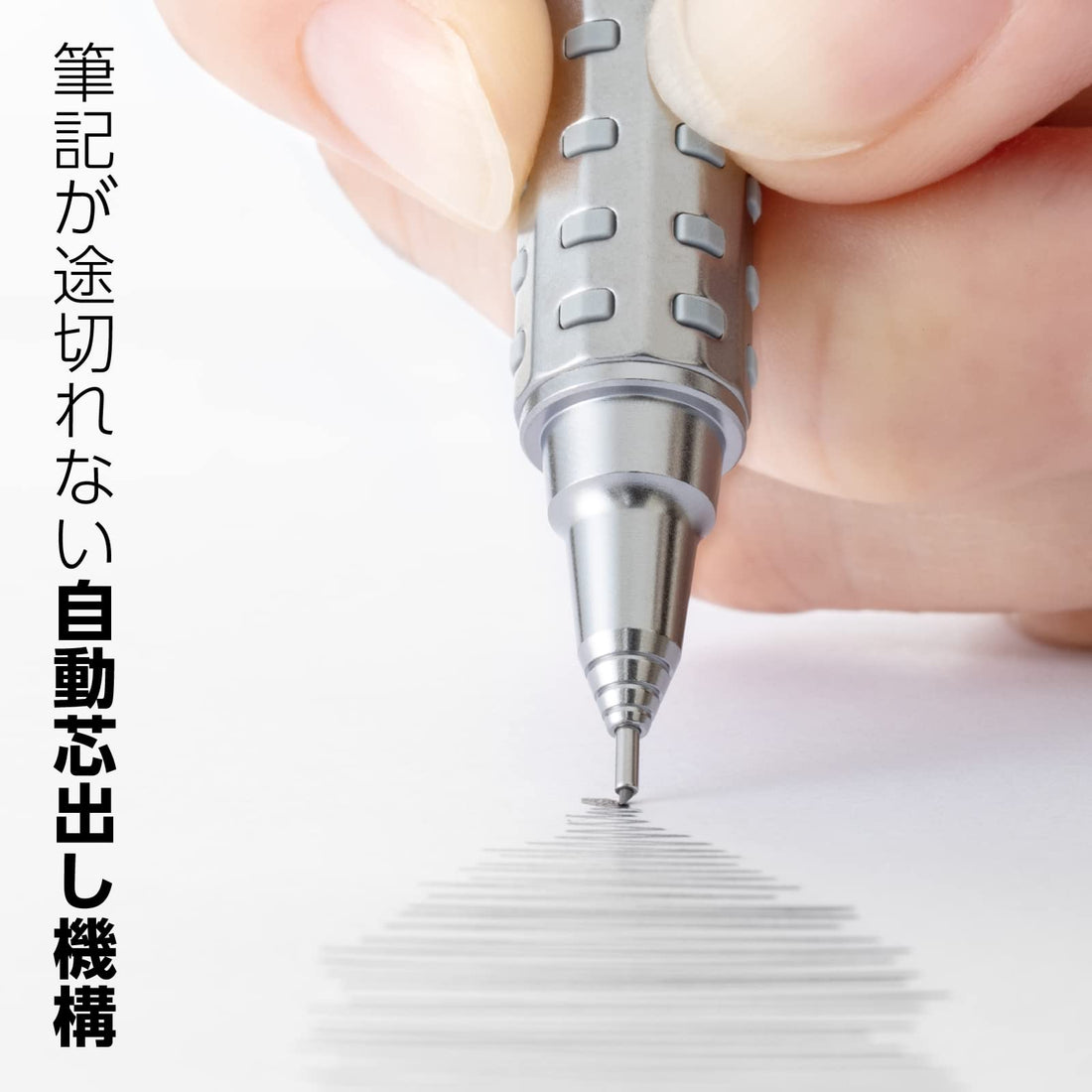 Pentel Mechanical Pencil Orenz AT 0.5mm Silver for Precise Writing