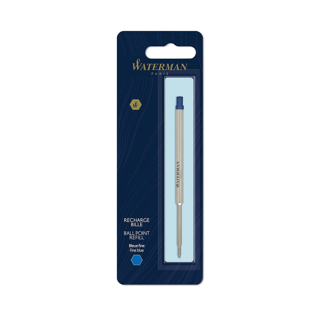 WATERMAN Ballpoint Pen Refill Blue F - Official Import