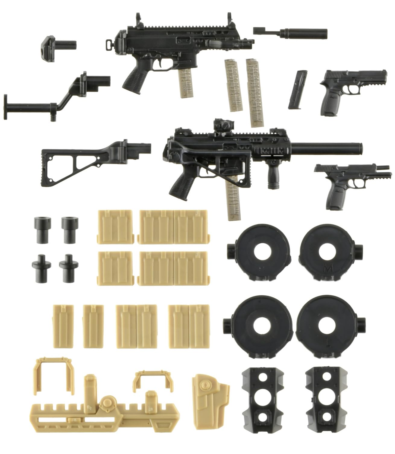 TOMYTEC 1/12 Little Armory LA-MD02 SMG Equipment Set Unpainted Kit