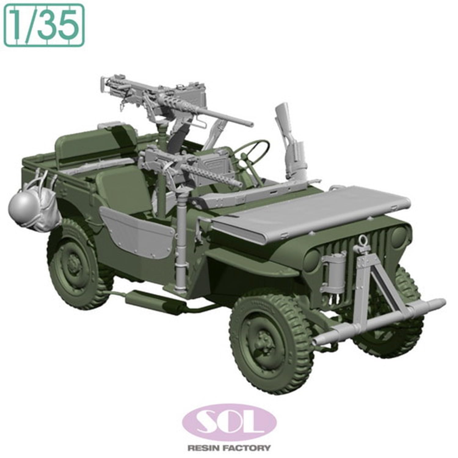 Sol Model 1/35 WWII US 1/4 Ton General Purpose Truck Detail-Up Set