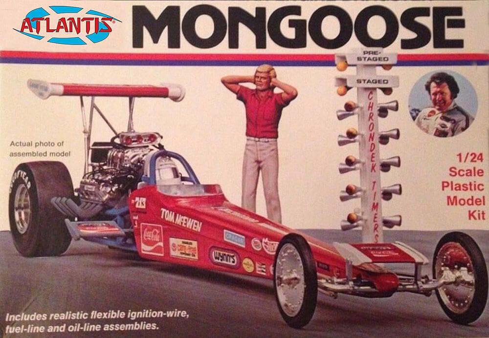 Atlantis Model 1/24 Tom McEwen Rear Engine Dragster Scale Model Kit