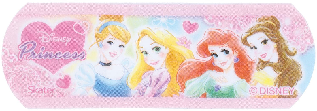 Skater Waterproof Bandages M Size 20 Count Featuring Disney Princesses