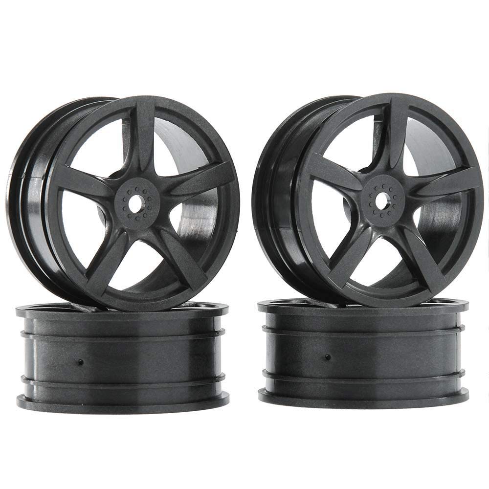 TAMIYA 5-Spoke Wheels Set for Touring Cars 24mm Width Offset 0