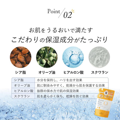 Pia Jour Body Foam 320ml for Delicate Areas with Moisturizing Formula