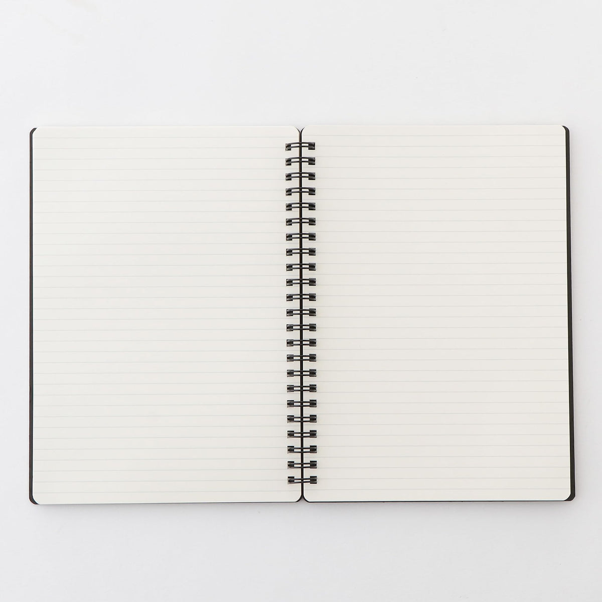 MUJI A5 Double Ring Notebook with Rubber Band Closure 80 Sheets