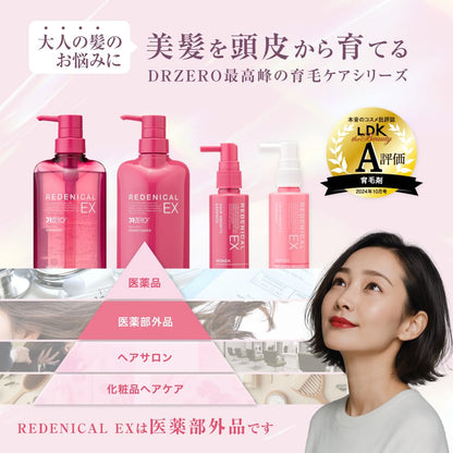 DRZERO Hair and Scalp Shampoo for Women 400mL Japanese Skincare