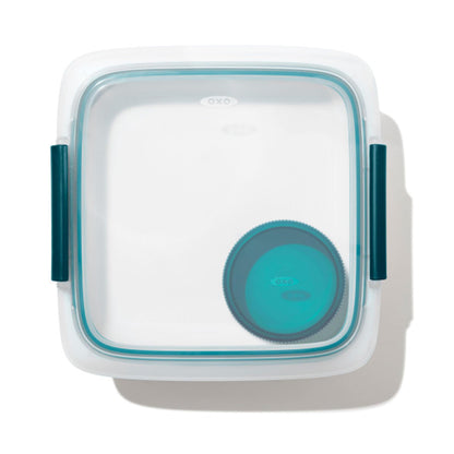 OXO Salad Container with Dressing Cup 1.5L Leak-Proof Design