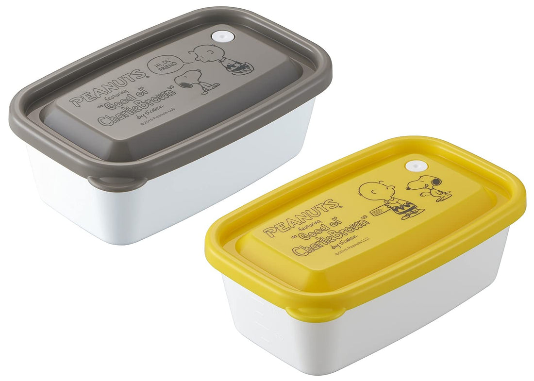 OSK Peanut Snoopy Storage Container Set 650ml for Stylish Meal Prep