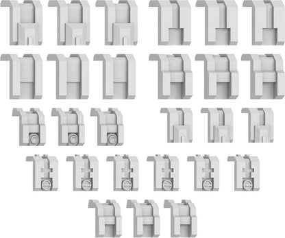Green Staff World Mecha Detail Parts Corner Panel Add-On Set of 27