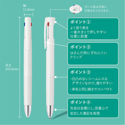 Zebra Blen 3C 0.5mm Ballpoint Pen in Blue Green for Smooth Writing