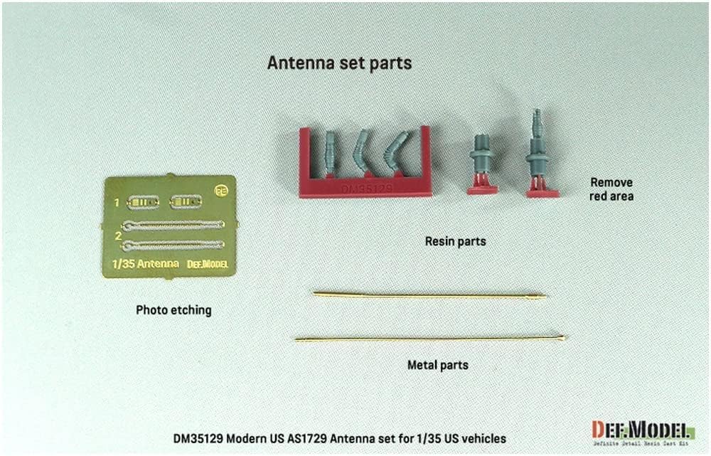 DEF.MODEL 1/35 Scale Model Antenna and Base Set for Modern US Military