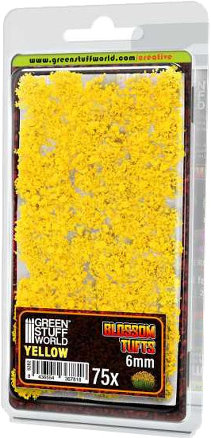 Green Stuff World Diorama Material Full Bloom Yellow 6mm for Hobby Projects