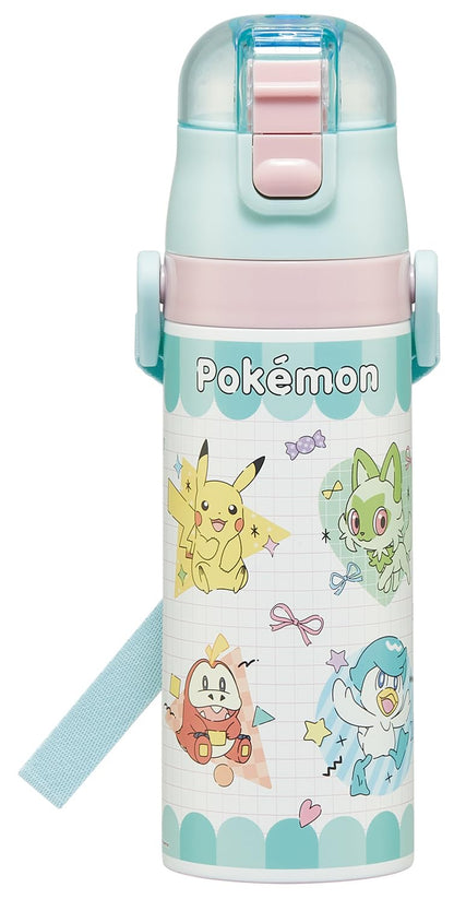 Skater Kids Water Bottle 470ml with Pokemon Design for Easy Drinking