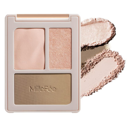 MilleFée Contour Palette 04 Shino Base Beige for Sculpting