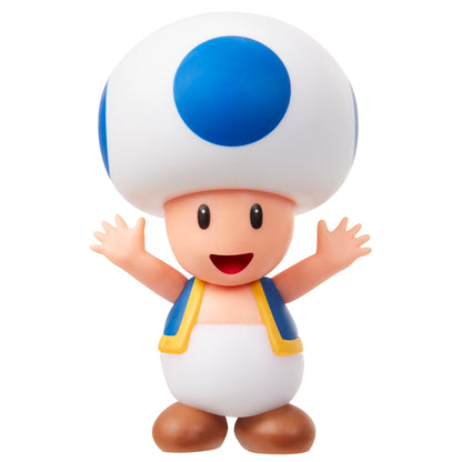 Sanei Super Mario Figure Collection Blue Toad Collectible Toy