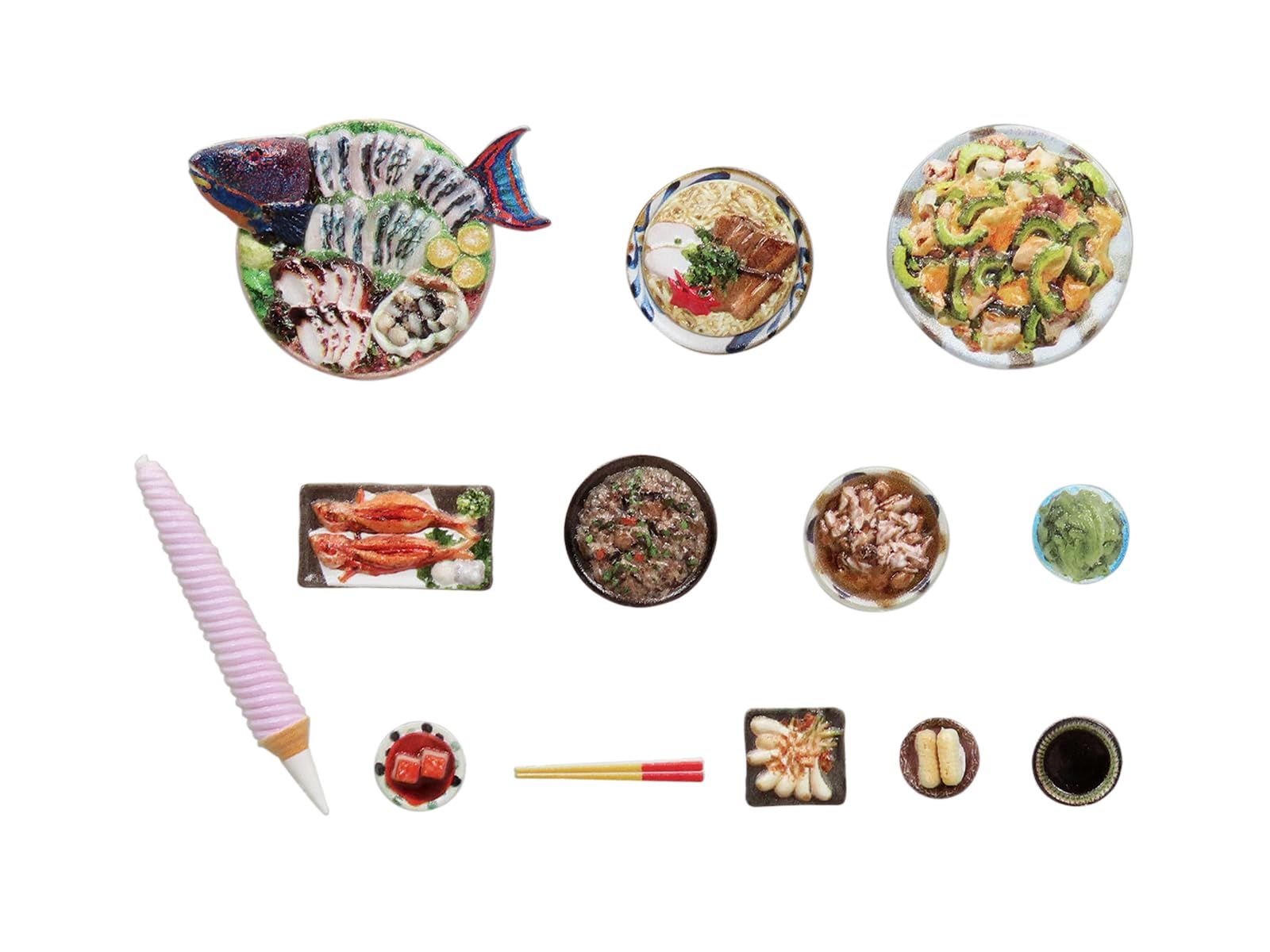 MIC D.I.G. Figure Meal Vol.11 Okinawa Cuisine Color Finished Plastic Model