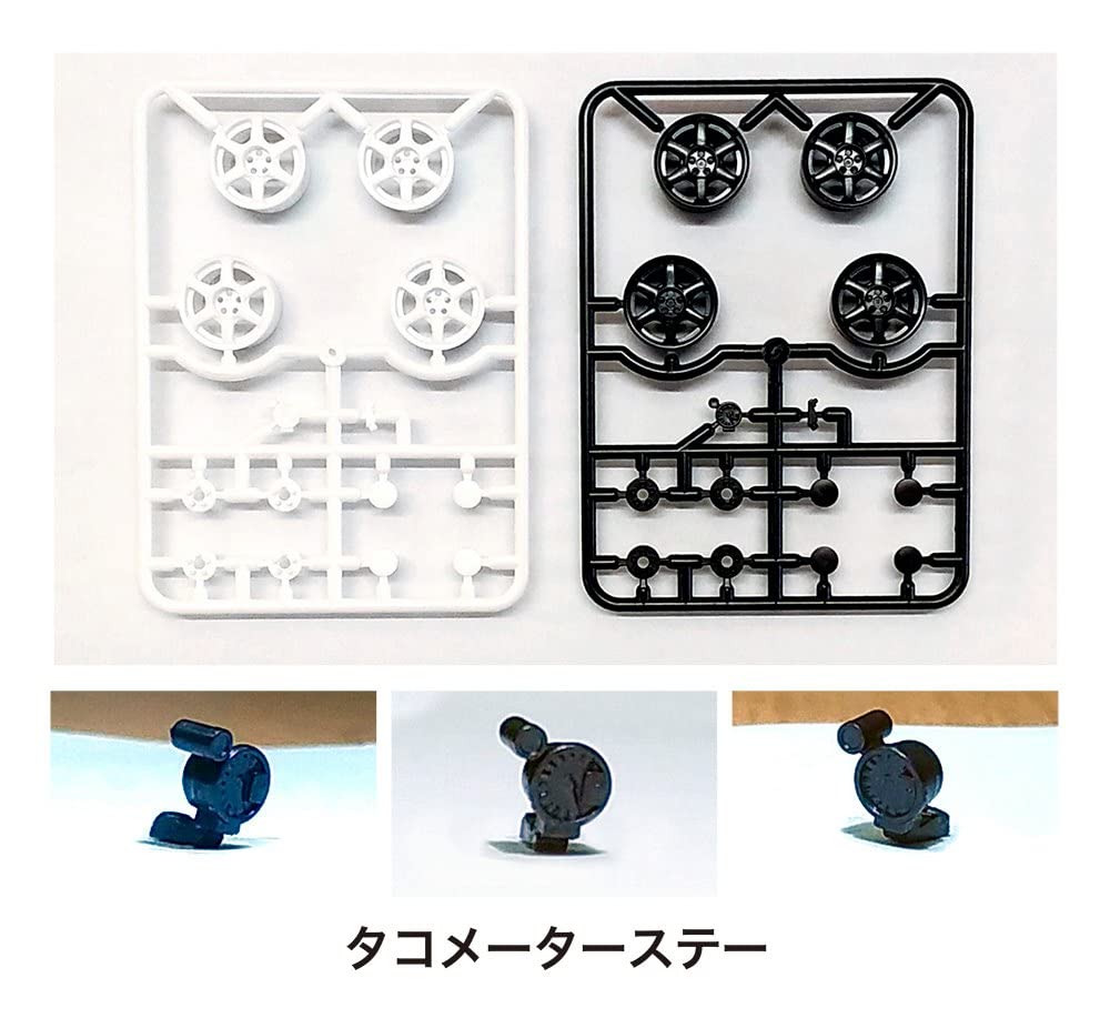 ASUKAMODEL 1/24 Drift-six Orange Wheels Model Parts