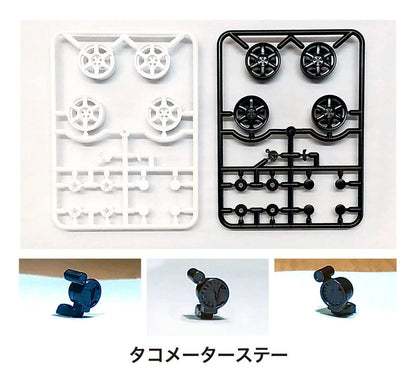 ASUKAMODEL 1/24 Drift-six Orange Wheels Model Parts