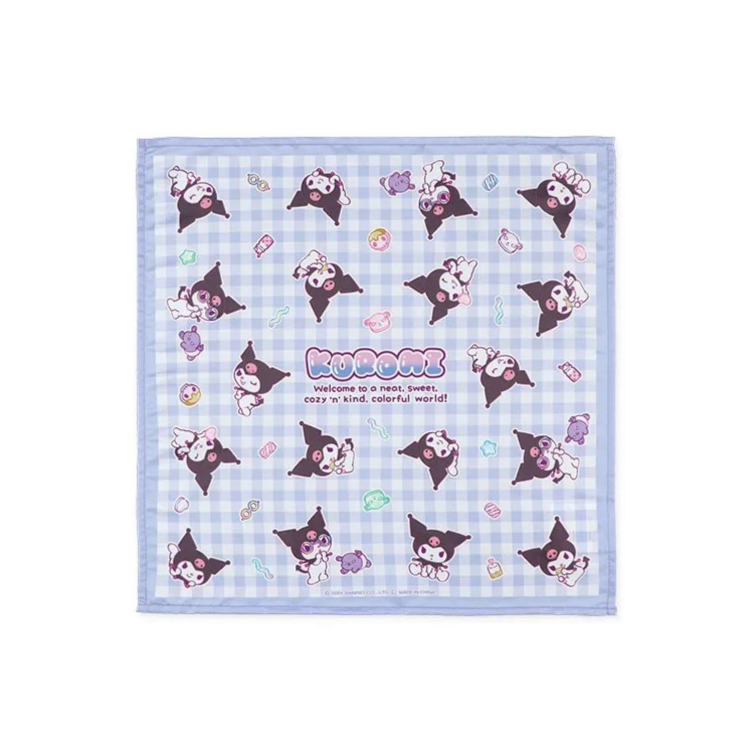 Salon de Sanrio Napkin Set featuring Kuromi 3 Pieces 43x43cm