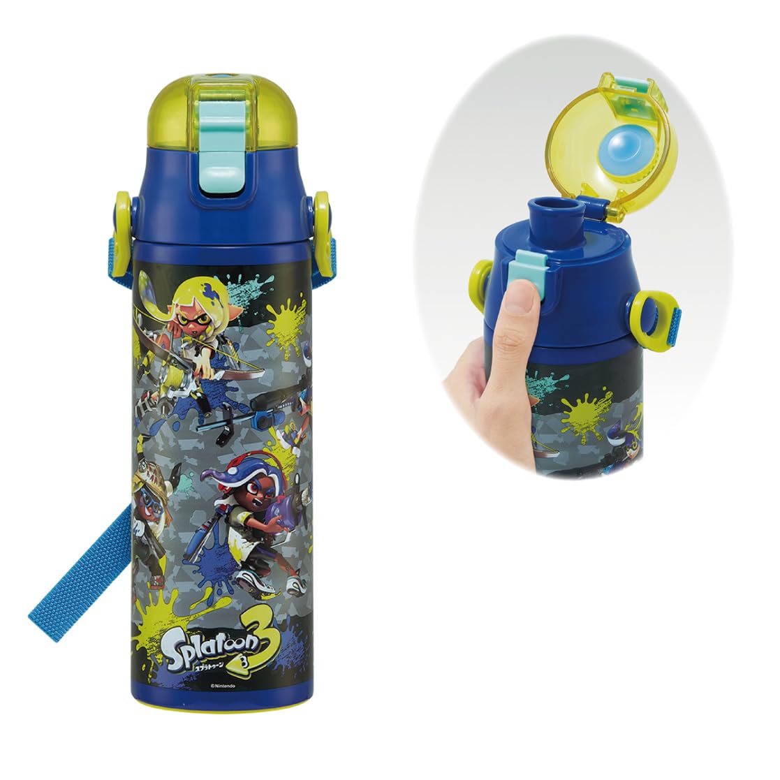 Skater Stainless Steel Water Bottle 580ml for Kids with Fun Design