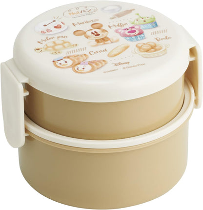 Skater Round Bento Box 500ml with Fork Made in Japan