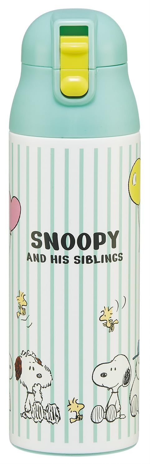 Skater Stainless Steel Water Bottle 500ml with Snoopy Design