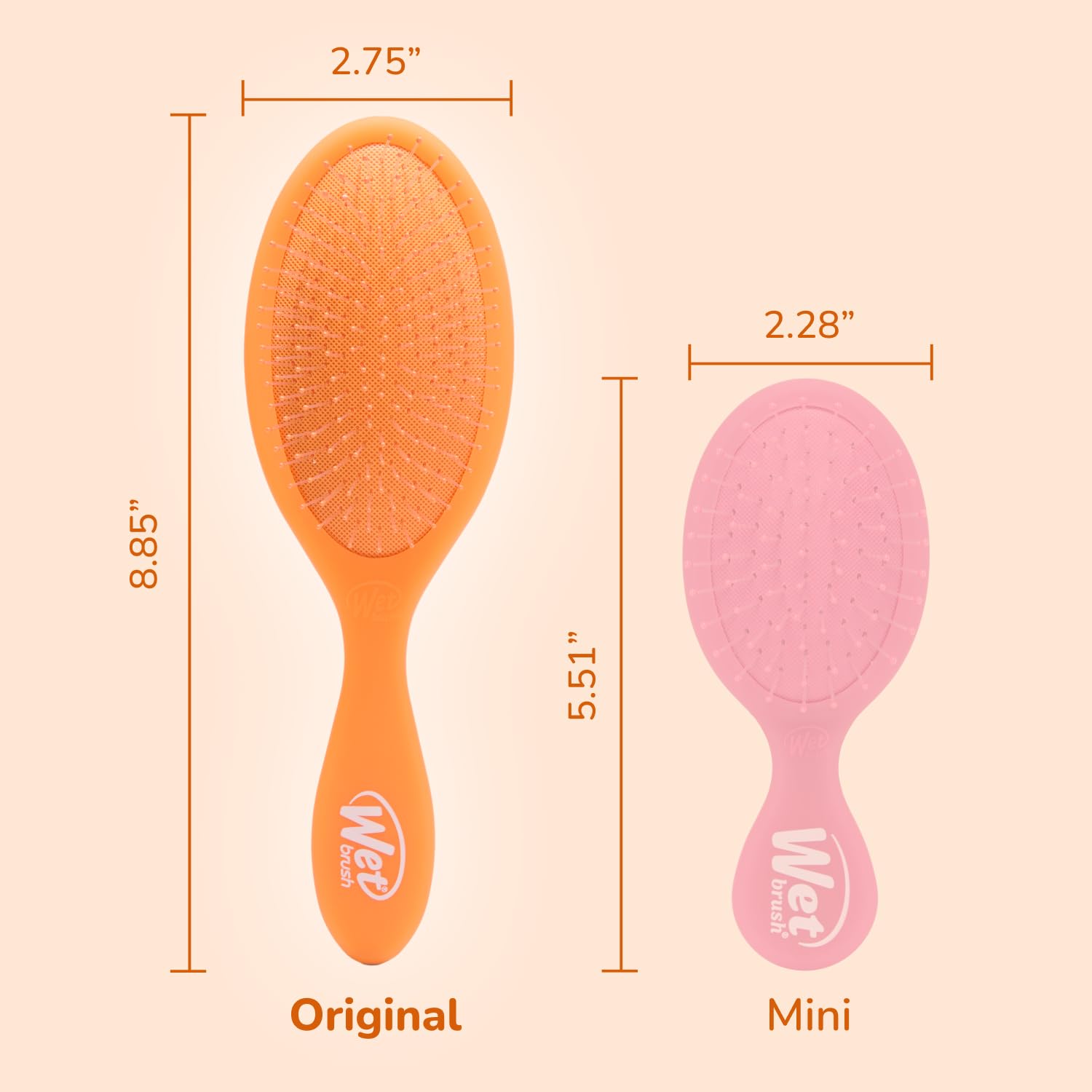 Wet Brush Original Detangler Summer Quenchers Orange Crush