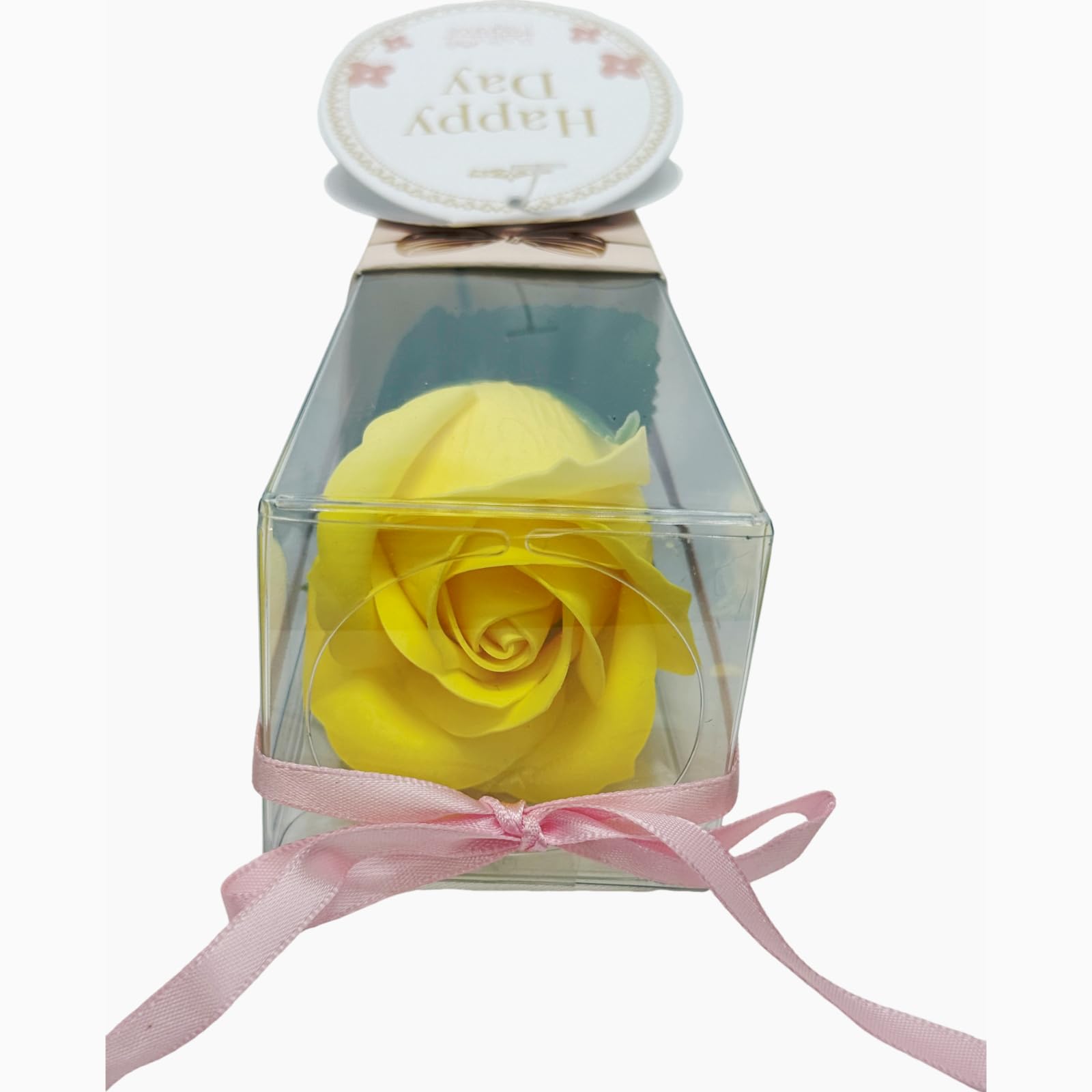 Q-FLA Soap Flower Bath Bomb Bouquet Gift Yellow