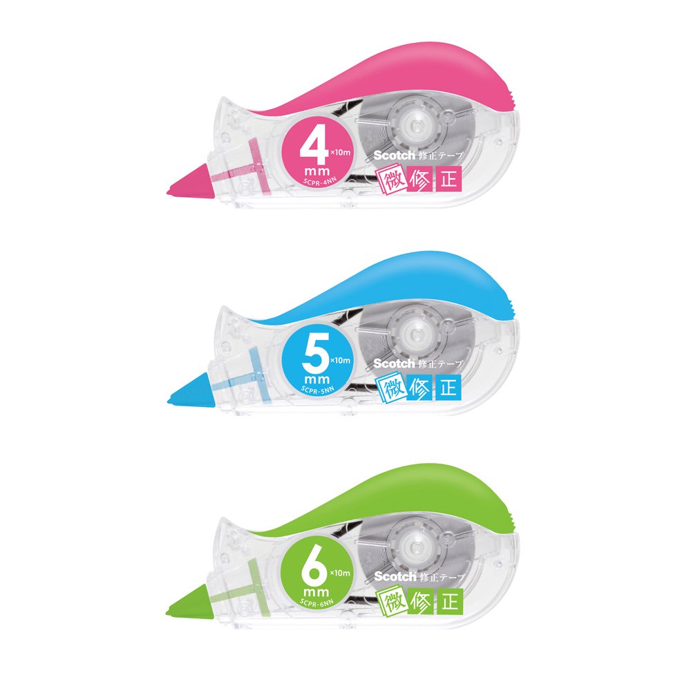 3M Scotch Correction Tape Pink 4mm x 10m for Easy Editing