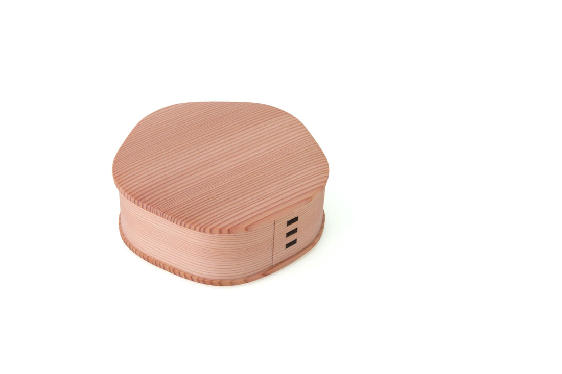 Odate Kogeisha Akita Cedar Bento Box with Flower Design 350ml