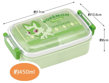 スケーター(Skater) お弁当箱 子供用 450ml ふわっと盛れるドーム型ふた ランチボックス 1段 日本製 ポケモン ニャオハ 男の子 女の子 RBF3ANAG-A