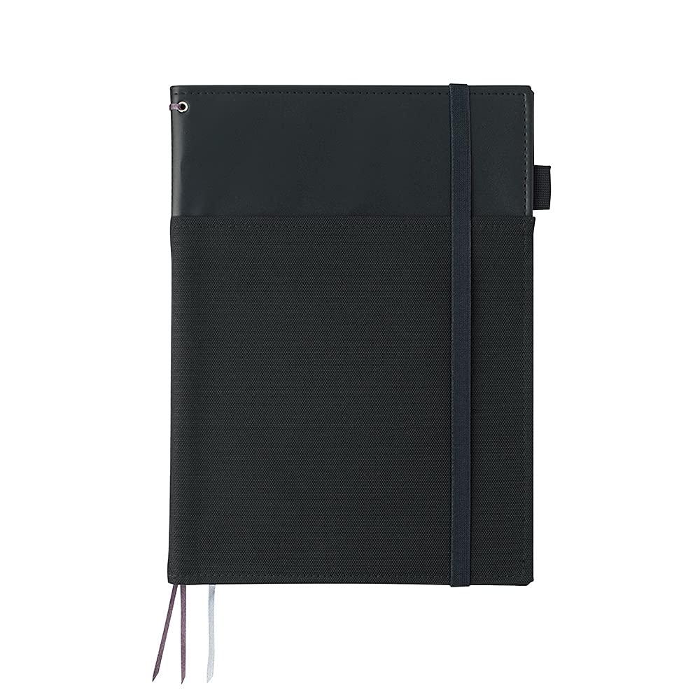 KOKUYO Systemic Notebook Cover B5 Black Leatherette 40 Sheets
