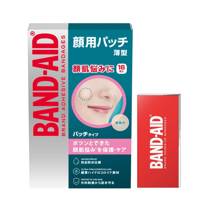 BAND-AID Hydrocolloid Face Patches 16 Count Ultra Thin